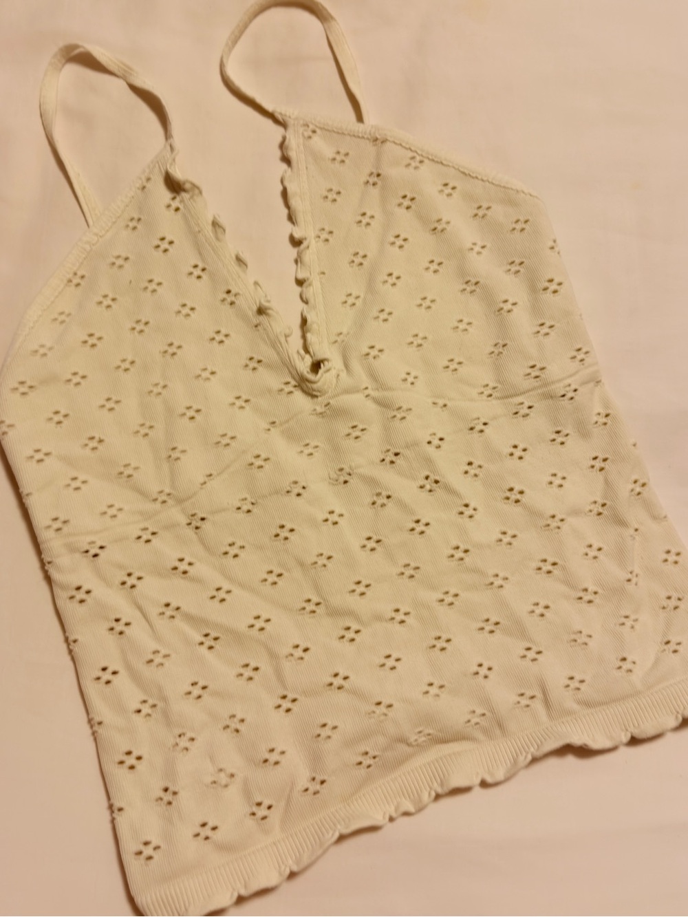 Free People Eyelet Seamless Triangle Cami